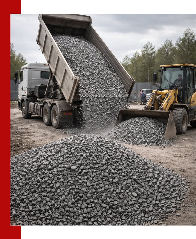 Доставка и продажа щебня гранитного в Ревде