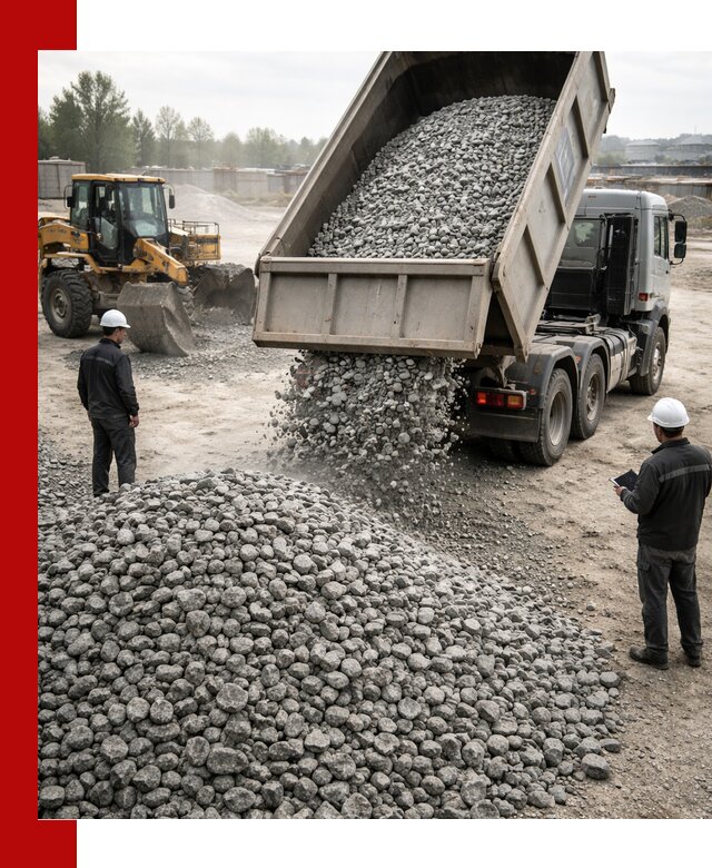 Доставка гранитного щебня фракции 20-40 в Ревде