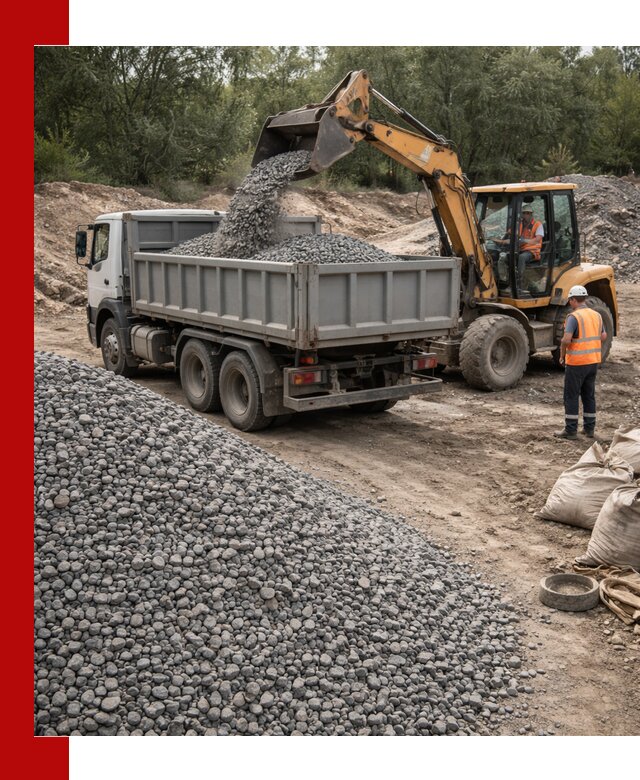Доставка гравийного щебня в Ревде оптом и в розницу