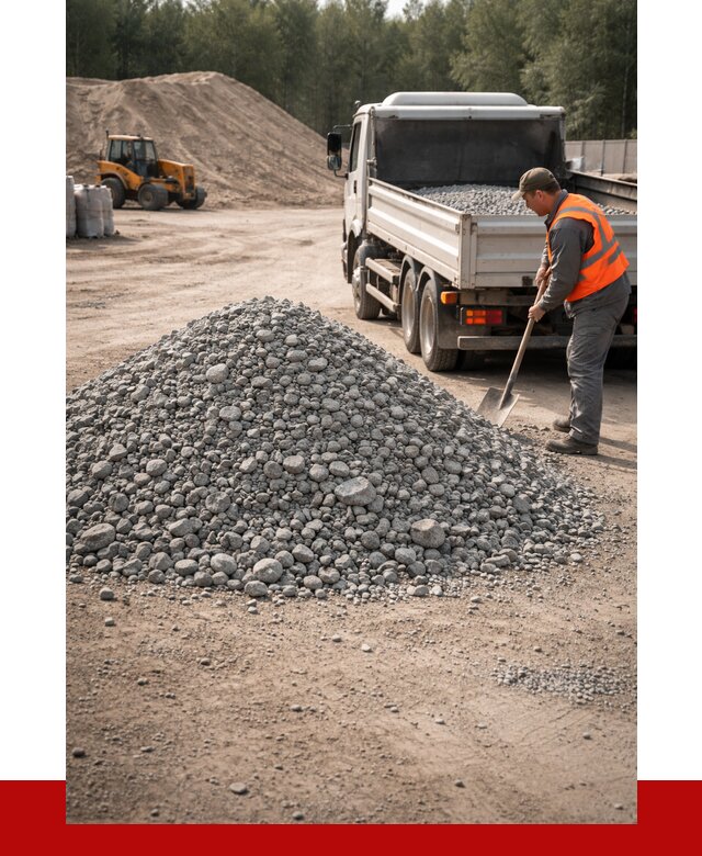 Гравийный щебень фракция 5-10 в Ревде от 2327 р. | ПРОНЕРУДРвд