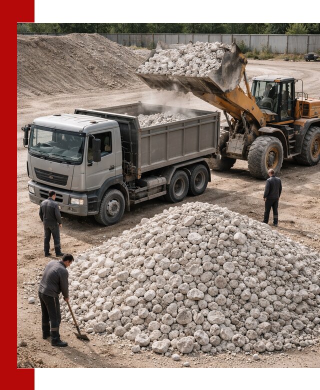 Известняковый щебень фракция 70–150 с доставкой в Ревде