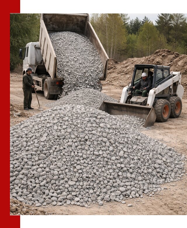Доставка доломитового щебня в Ревде напрямую от карьера