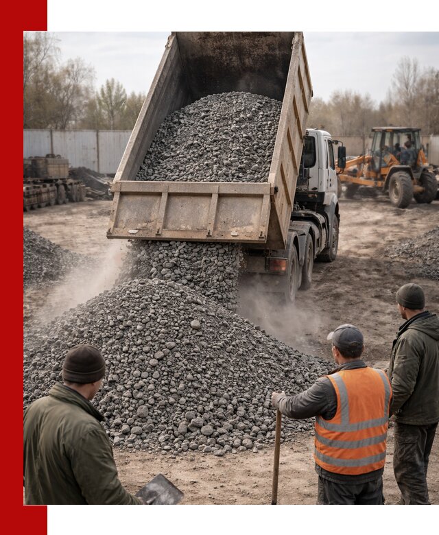 Доставка шлакового щебня в удобные сроки по выгодной цене в Ревде