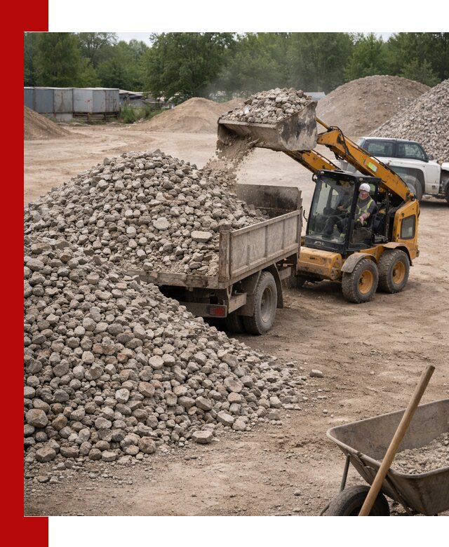 Доставка вторичного щебня в Ревде для строительных работ