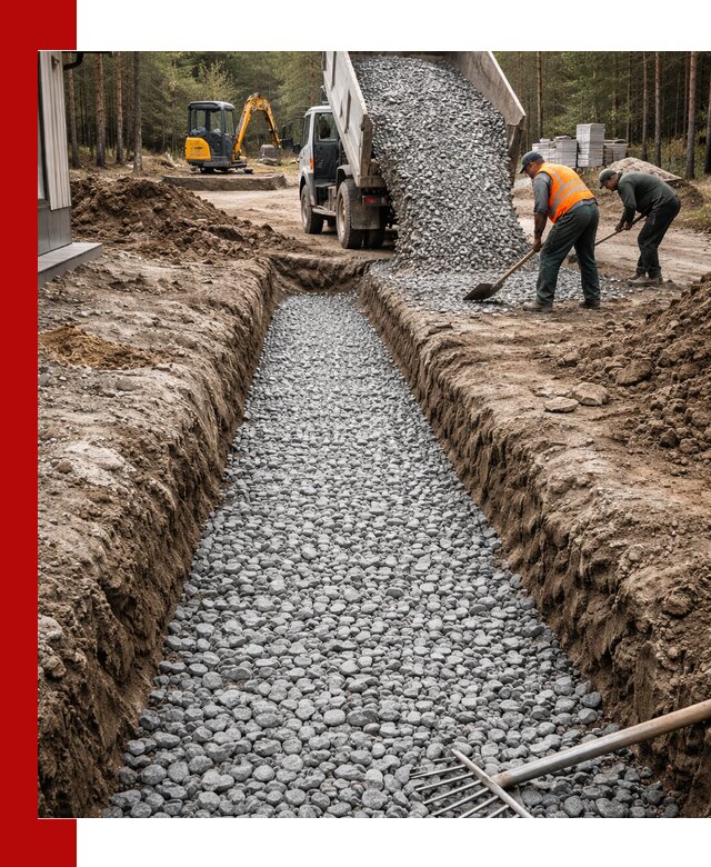 Щебень для дренажа с доставкой в Ревде высокого качества