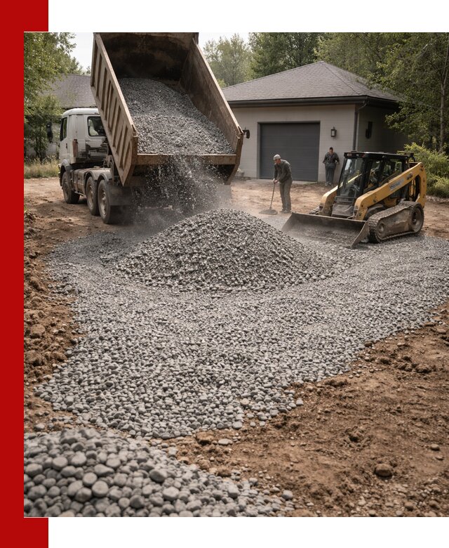 Щебень для парковки в Ревде: доставка и укладка качественного материала