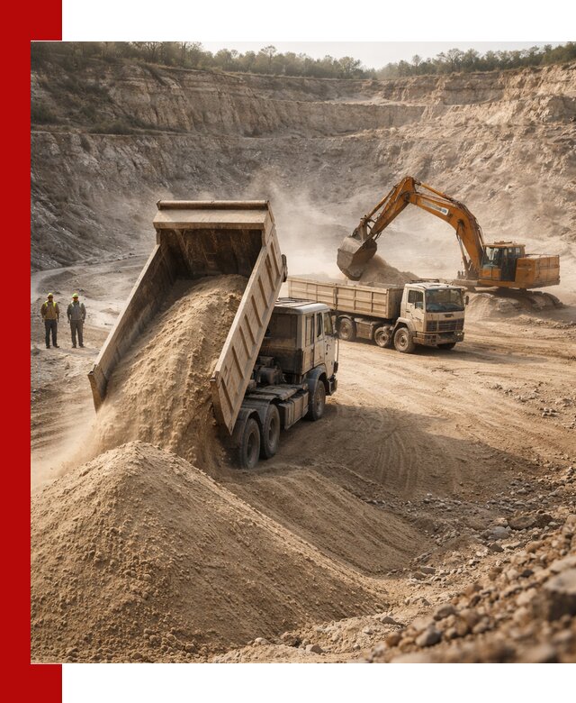 Карьерный песок навалом с доставкой в Ревде