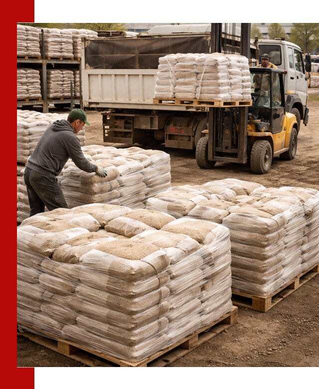 Карьерный песок в мешках с доставкой в Ревде