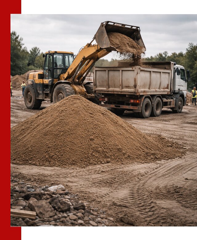 Доставка речного песка навалом в Ревде быстро и выгодно