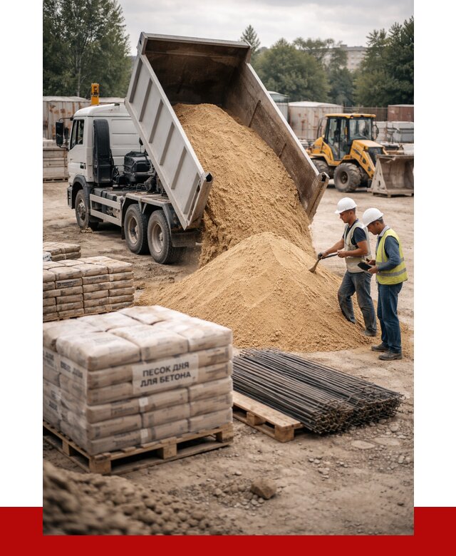 Песок для бетона в Ревде от 2645 р. с доставкой, ПРОНЕРУДРвд