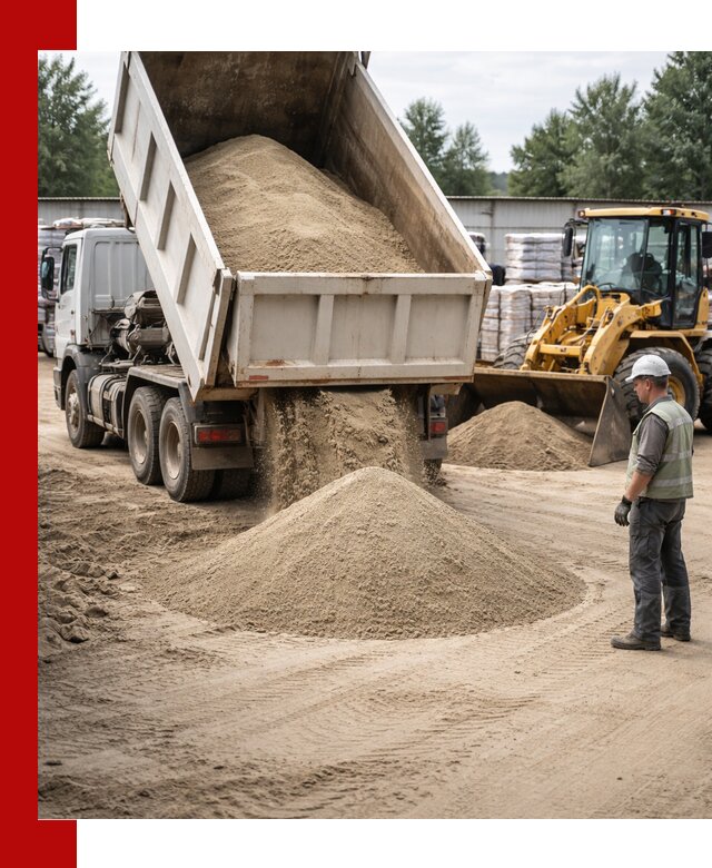 Поставка и доставка песка для бетона в Ревде