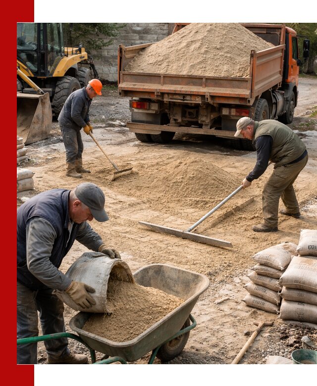 Поставка песка для стяжки в Ревде с быстрой доставкой