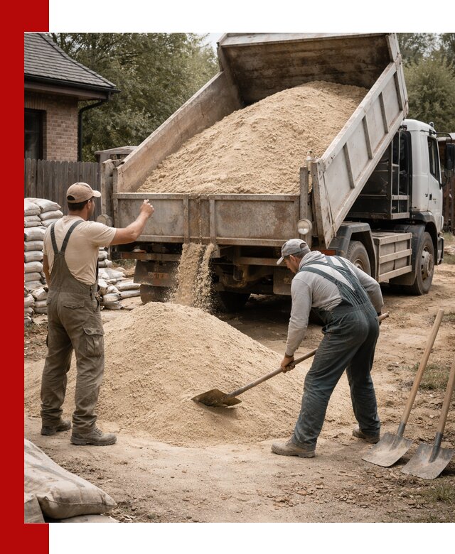 Песок для штукатурки с доставкой в Ревде качественный и чистый