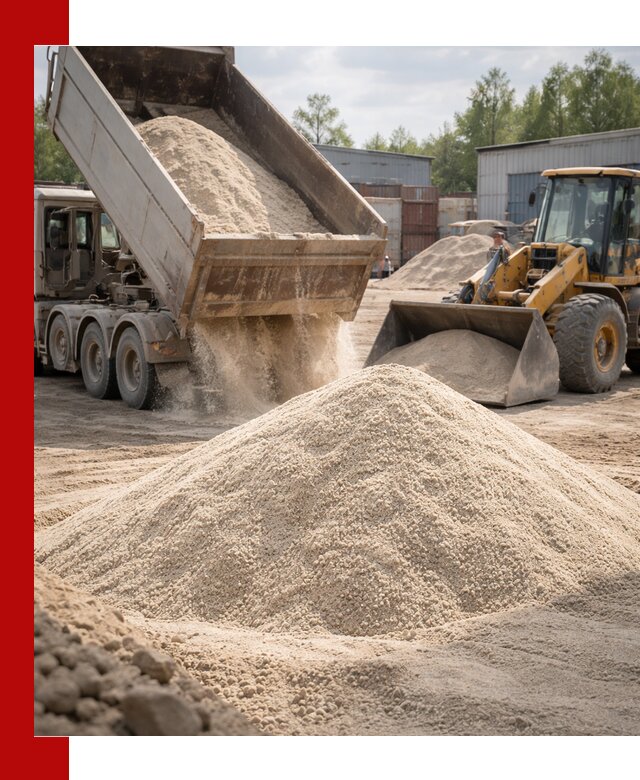 Кварцевый песок с доставкой в Ревде для строительных работ