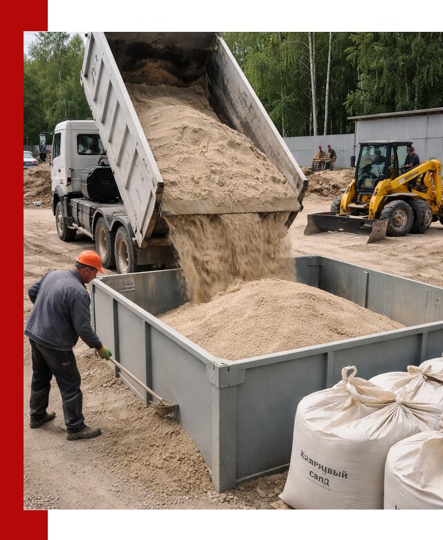 Кварцевый песок для фильтра в Ревде — доставка и качество