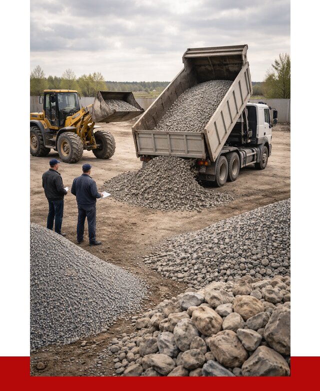 Гравий и камень с доставкой в Ревде от 4443 р. - ПРОНЕРУДРвд