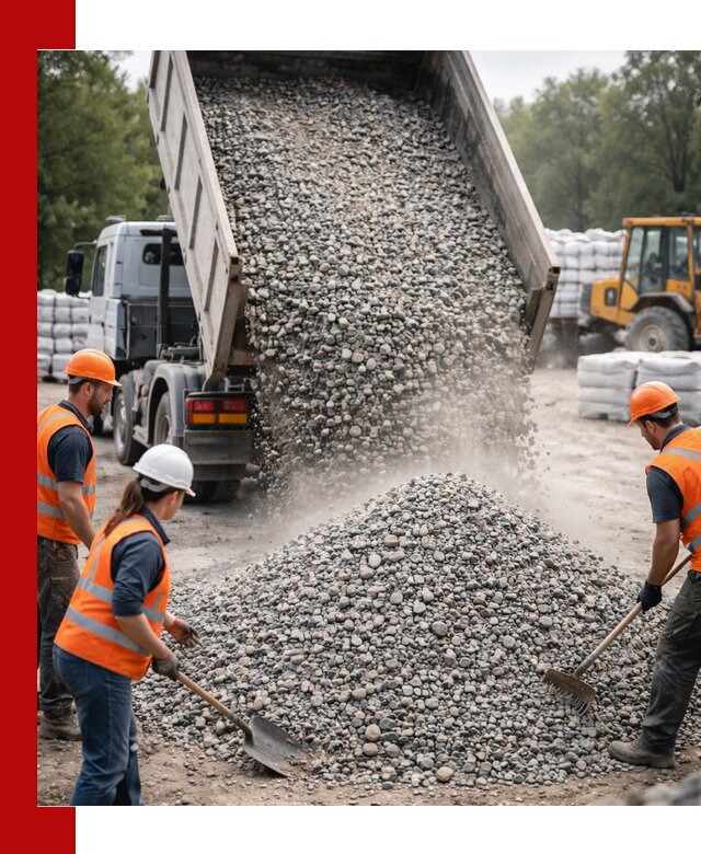 Доставка гравия и камня в Ревде оптом и в розницу