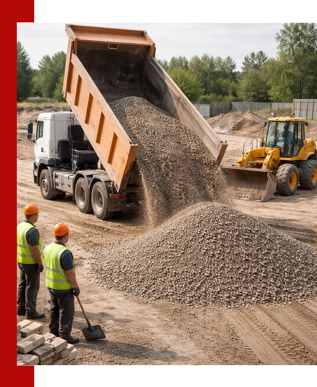 Доставка щебёночно-песчаной смеси ЩПС С7 в Ревде