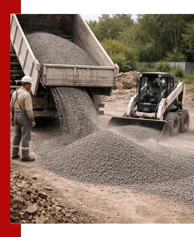 Доставка гравийного отсева 0-5 в Ревде оптом и в розницу