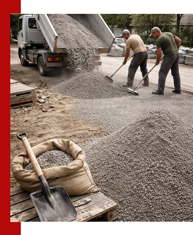 Отсев для тротуарной плитки в Ревде — доставка и укладка