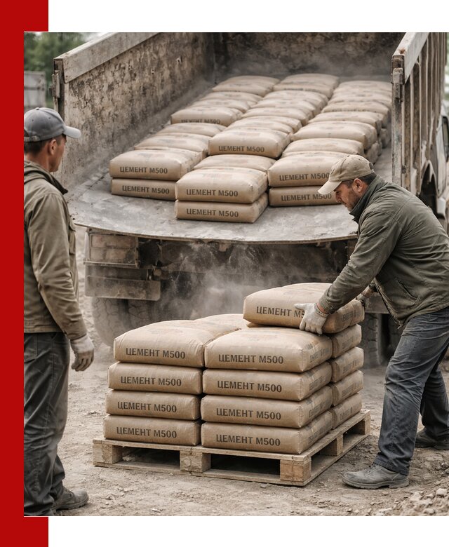 Цемент М500 с доставкой самосвалом в Ревде