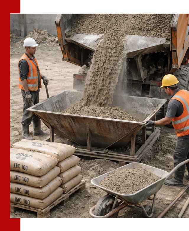 Доставка цементно-песчаной смеси М100 в Ревде