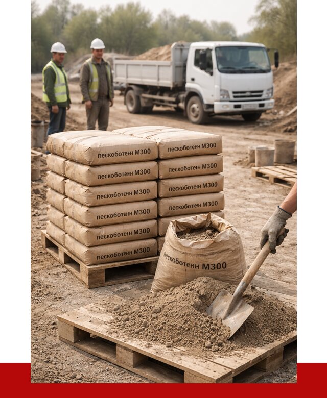 Пескобетон М300 в Ревде с доставкой от 4919 р. за куб | ПРОНЕРУДРвд