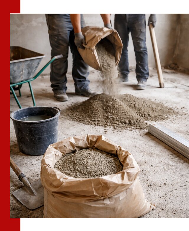 Доставка сухой смеси для стяжки в Ревде