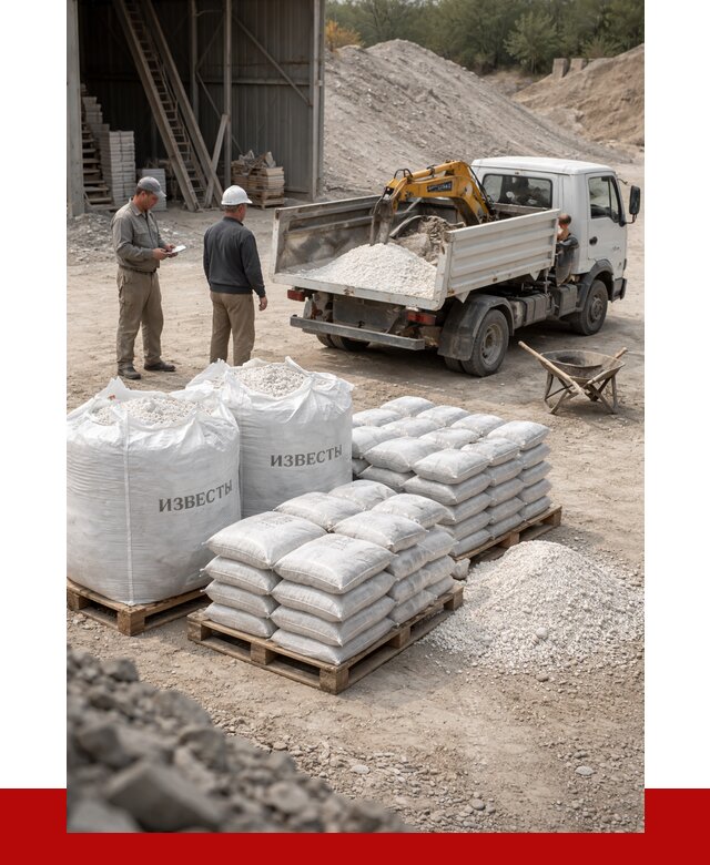 Известь строительная в Ревде с доставкой от 4443 р. | ПРОНЕРУДРвд