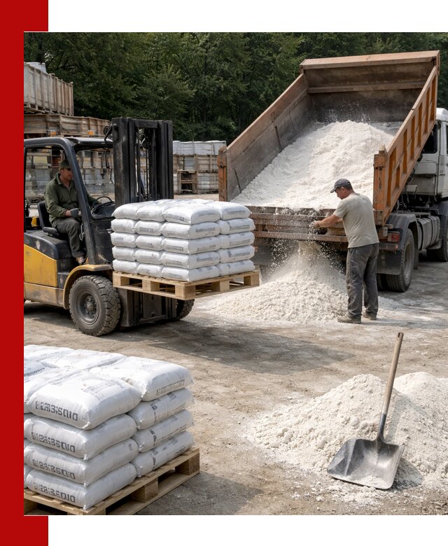 Доставка строительной извести оптом и в розницу в Ревде