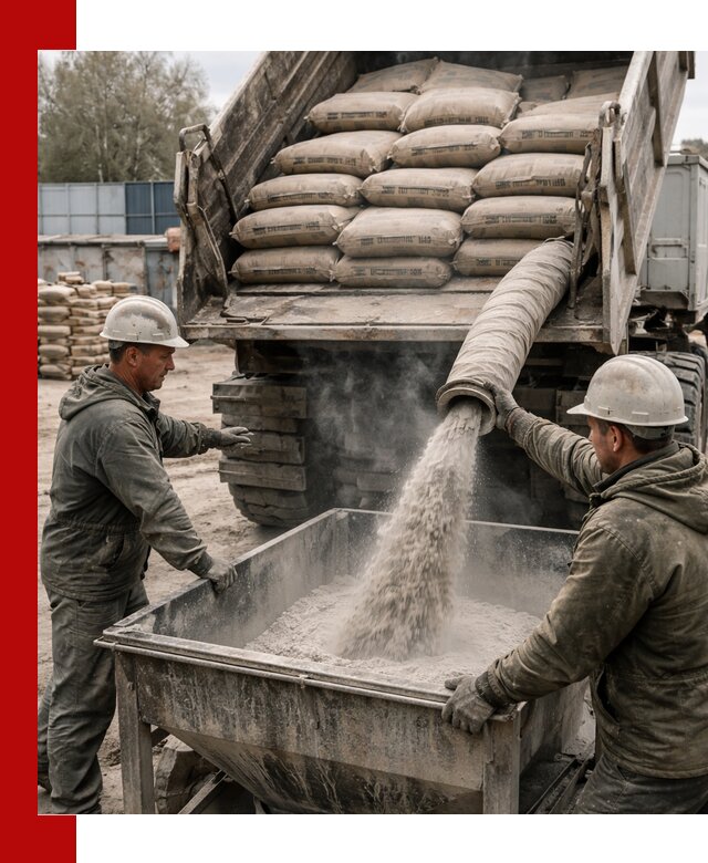 Доставка цемента М400 в Ревде оптом и в розницу