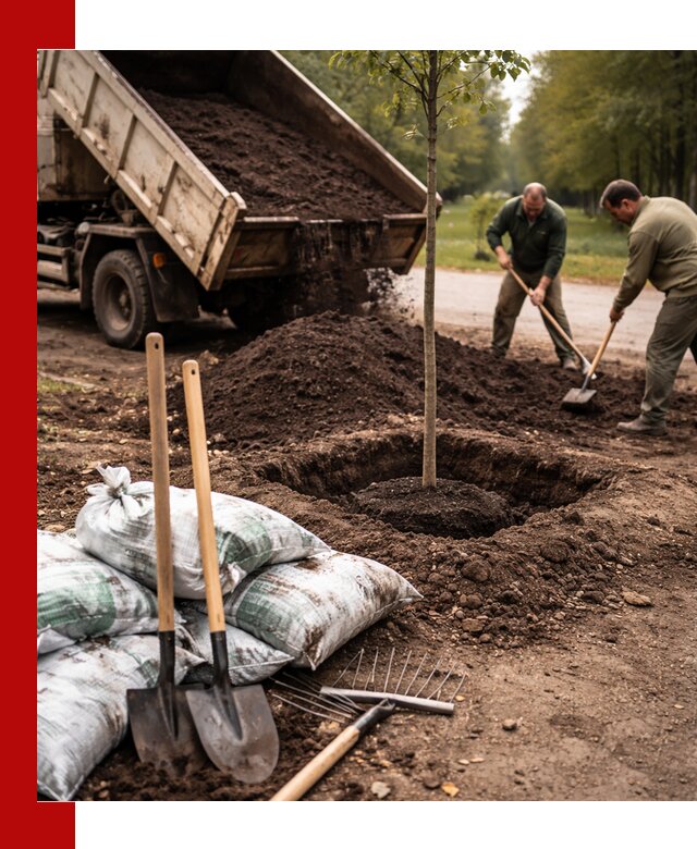 Грунт для посадки деревьев в Ревде — доставка и подготовка почвы
