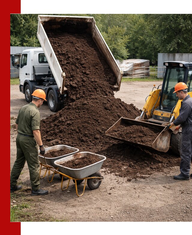 Доставка торфо-земляной смеси в Ревде для огорода и ландшафта