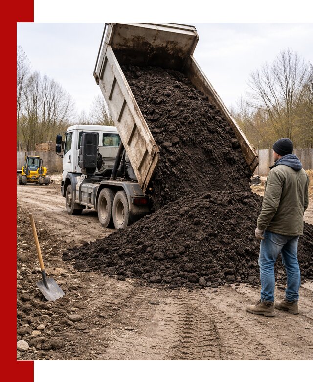Доставка чернозема навалом в Ревде быстро и выгодно