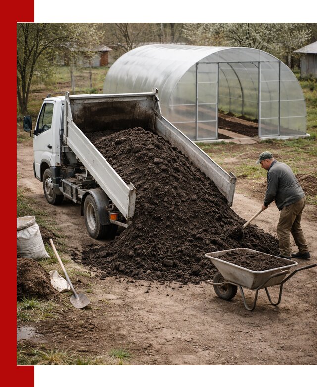 Чернозем для теплицы с доставкой в Ревде