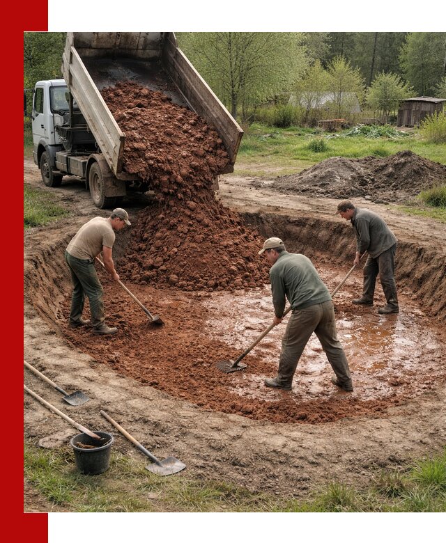 Купить качественную глину для пруда в Ревде