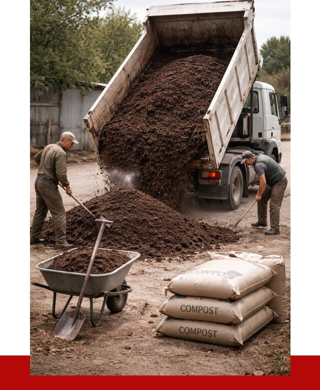 Купить компост в Ревде от 4443 р. за куб с доставкой | ПРОНЕРУДРвд