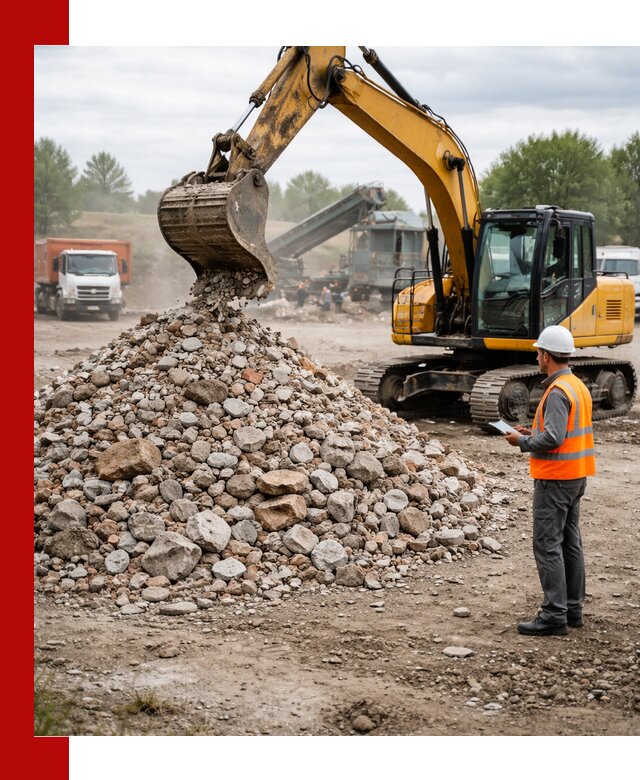 Доставка и вывоз строительного боя в Ревде