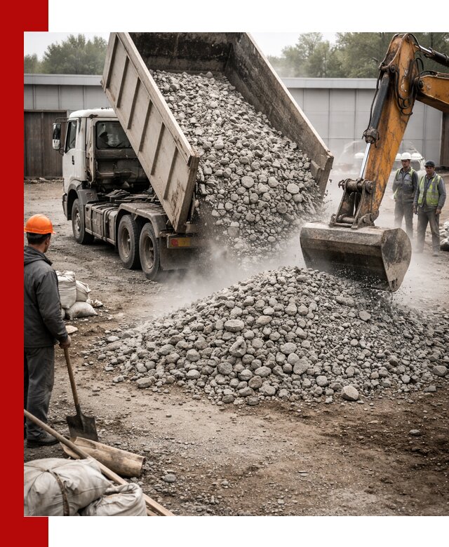 Доставка дробленого бетона в Ревде оптом и в розницу