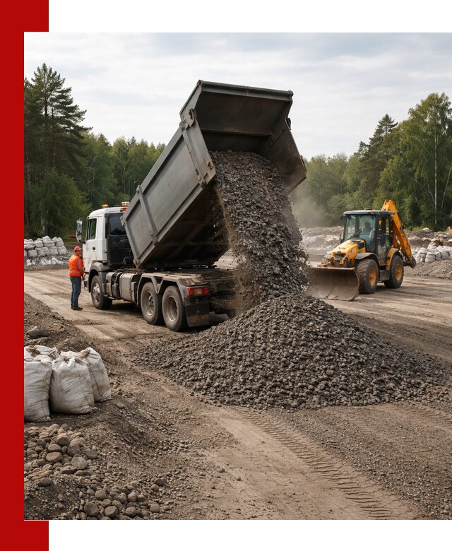 Доставка дробленого асфальта в Ревде для дорожных работ
