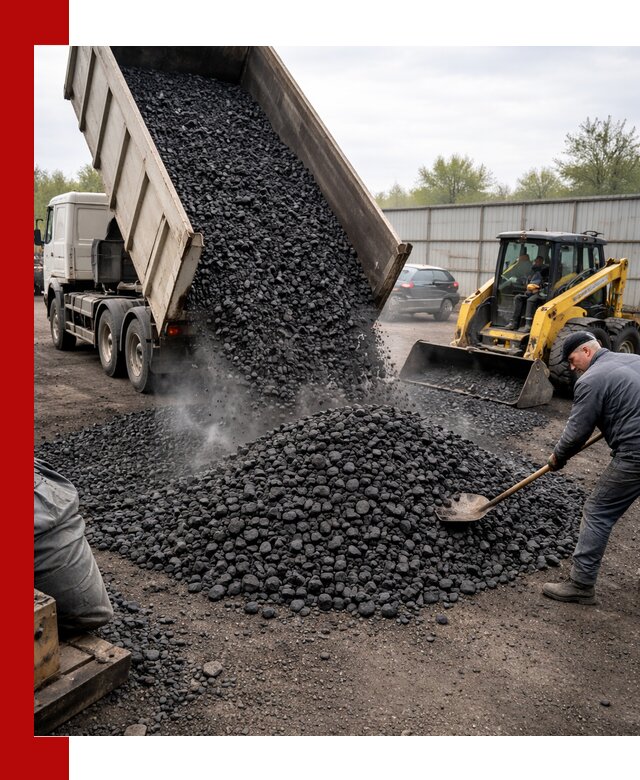Доставка угля орех в Ревде оптом и в розницу