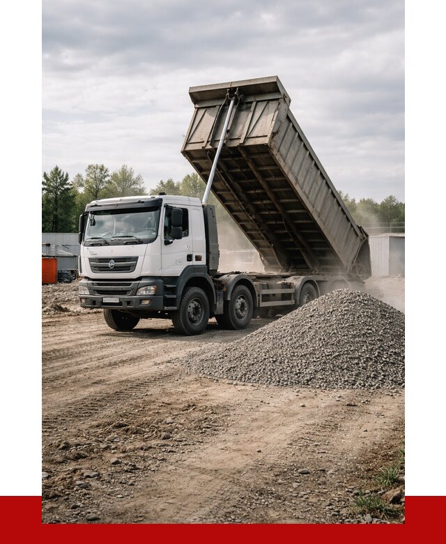 Доставка самосвалом 40 кубов в Ревде от 9521 р. | ПРОНЕРУДРвд