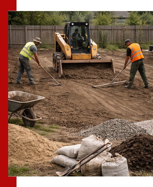 Выравнивание участка под строительство и благоустройство в Ревде