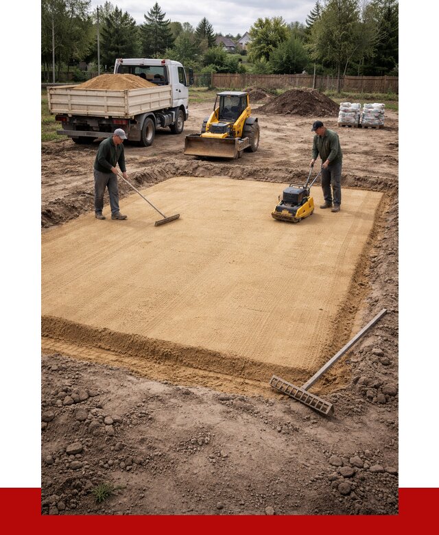 Устройство песчаной подушки в Ревде от 4761 р. ПРОНЕРУДРвд